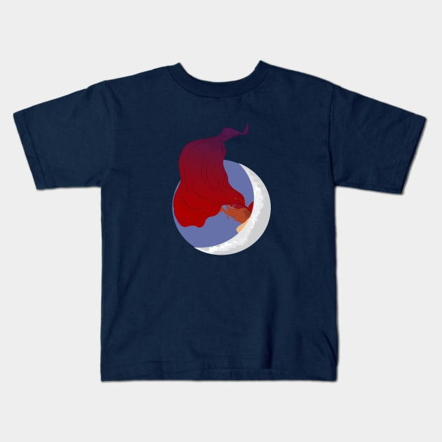 The Lunar Chronicles | Scarlet Kids T-Shirt by lovelyowlsbooks